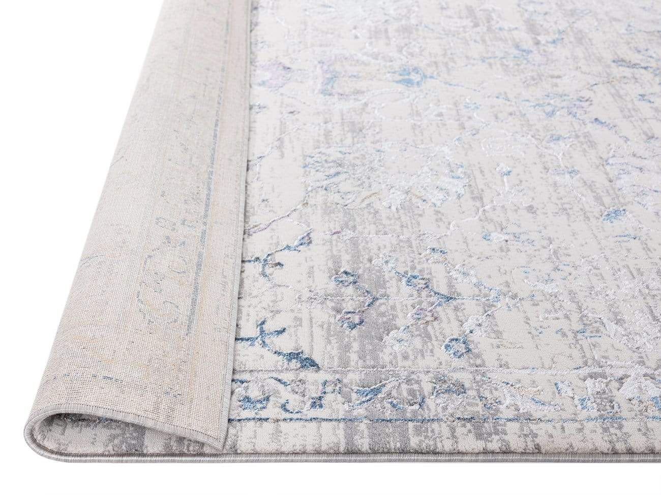 Kimora Cream And Grey Lustrous Transitional Rug