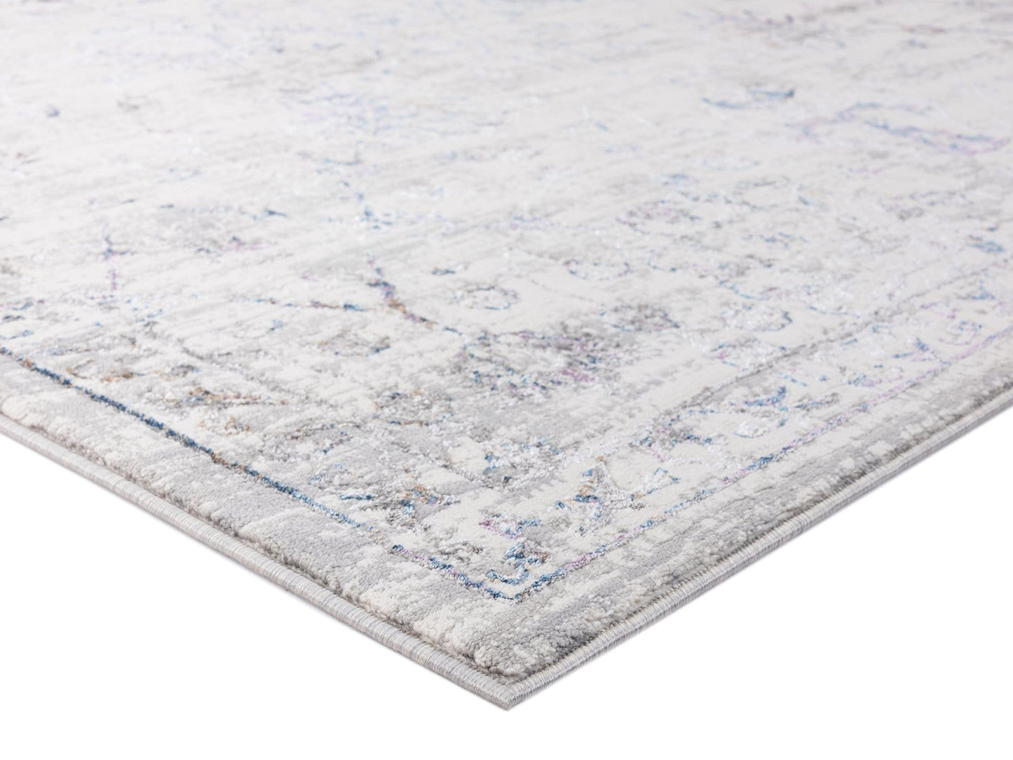 Kimora Cream And Grey Lustrous Transitional Rug