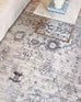 Kimora Cream And Grey Lustrous Transitional Rug