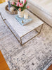 Kimora Cream And Grey Lustrous Transitional Rug