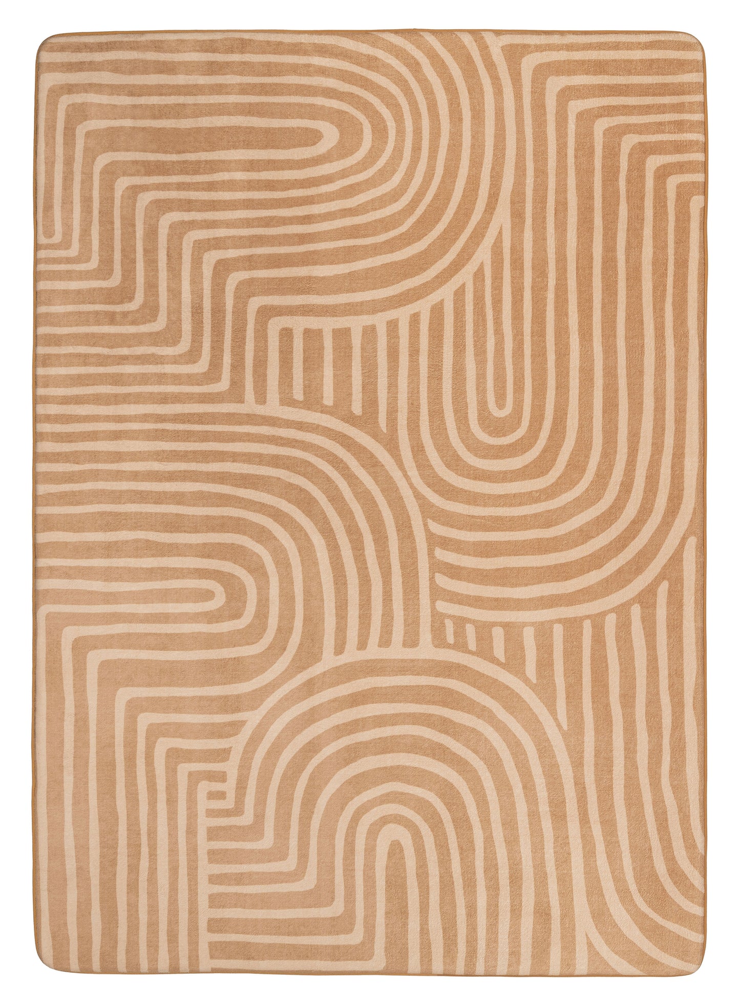 Koru Brown Abstract Rollie Pollie Playmat