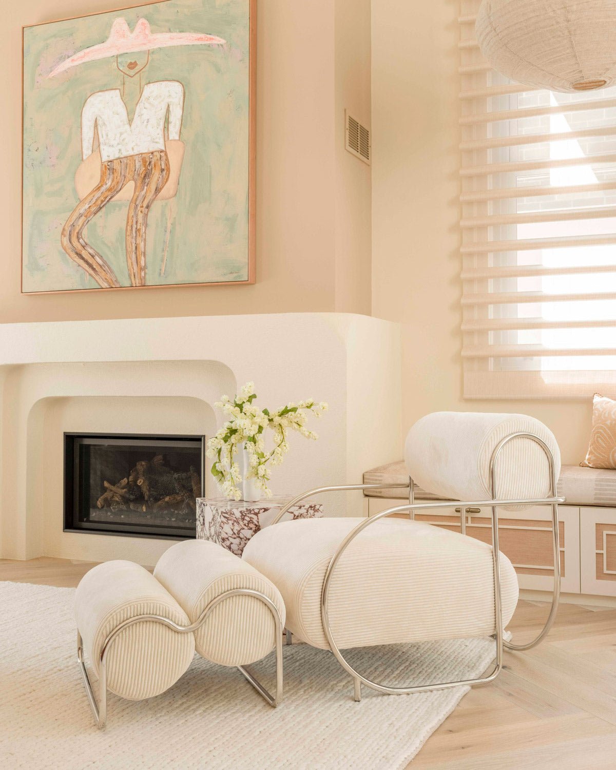 Laila Ivory Braided Wool Rug