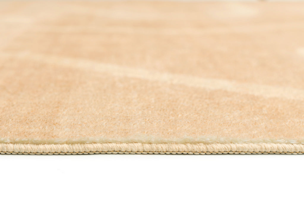 Larsa Rugs Larsa Beige and Light Beige Abstract Washable Rug