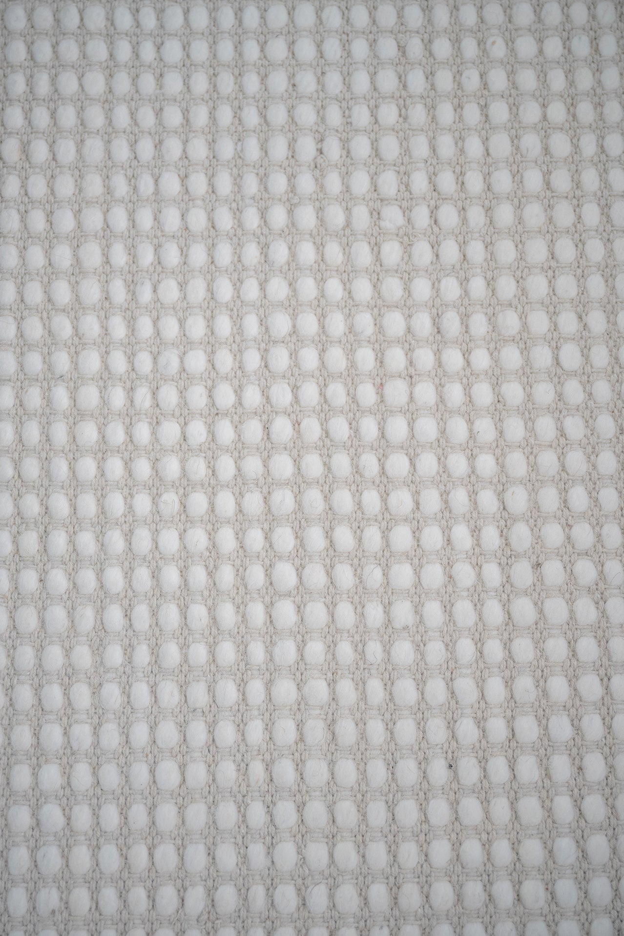 Larvic Ivory Chunky Wool Rug
