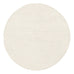 Larvic Ivory Chunky Wool Round Rug