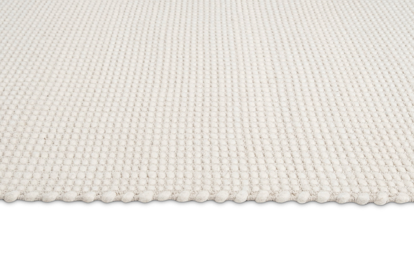 Larvic Ivory Chunky Wool Rug