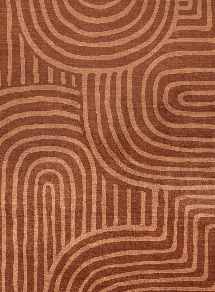 Leta Brown Abstract Rollie Pollie Round Playmat