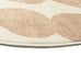 Lexa Beige and Light Beige Abstract Rollie Pollie Round Playmat
