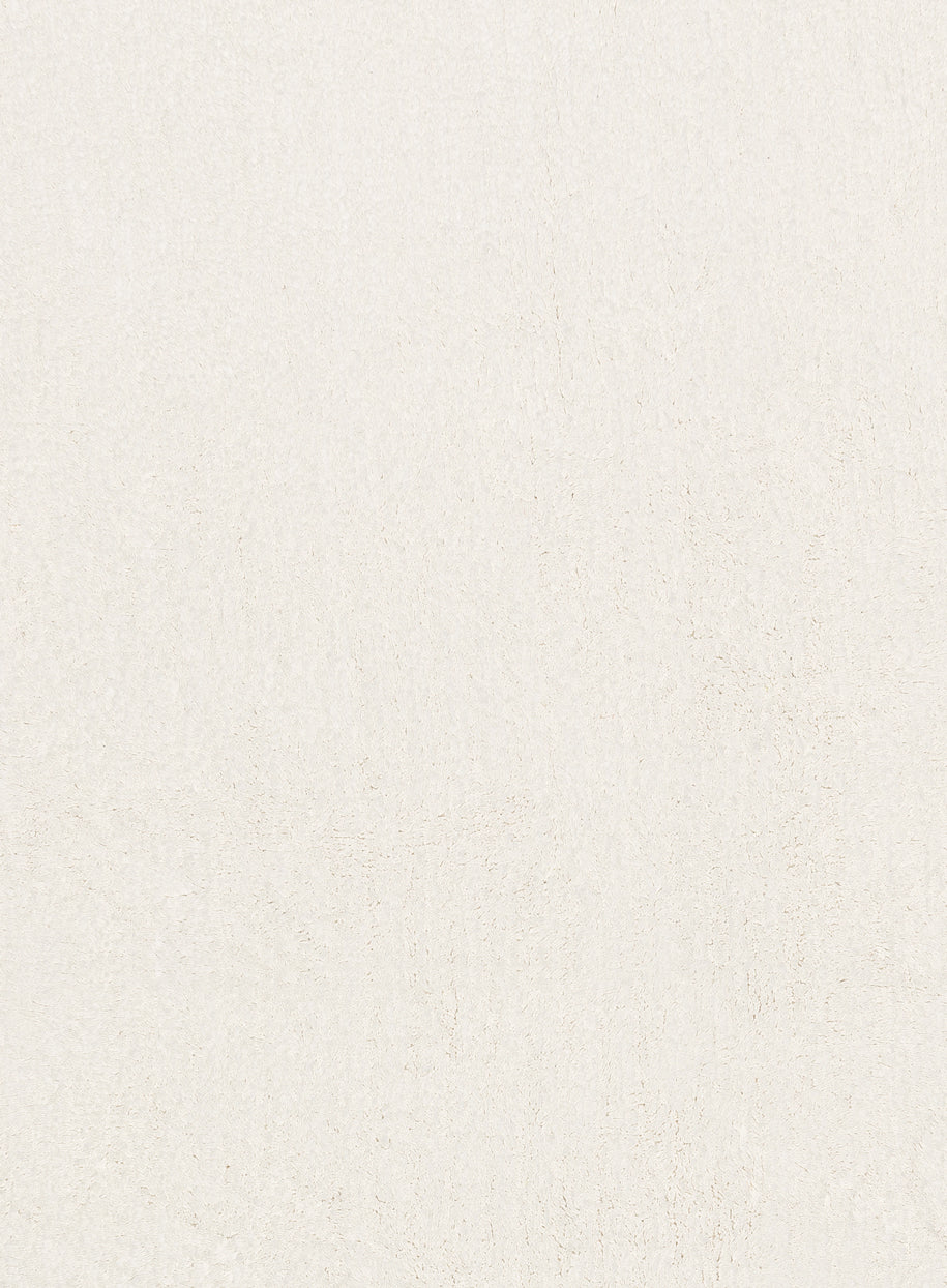 Lianna Cream Scallop Washable Bath Mat