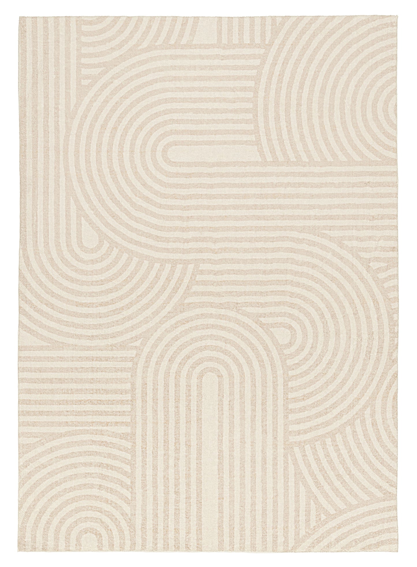 Lissy Ivory Rainbow Pattern Washable Rug