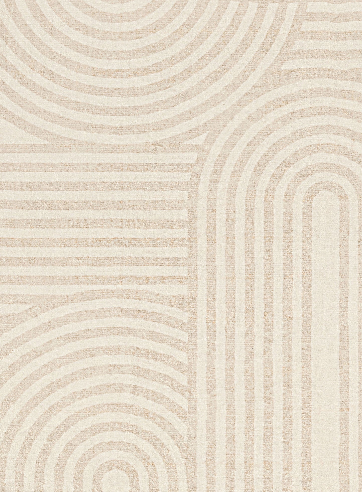 Lissy Ivory Rainbow Pattern Washable Rug