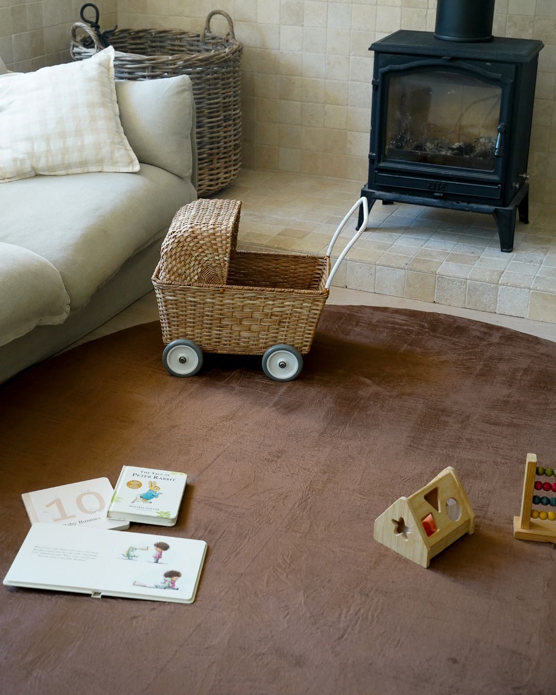 Lou Brown Rollie Pollie Round Playmat