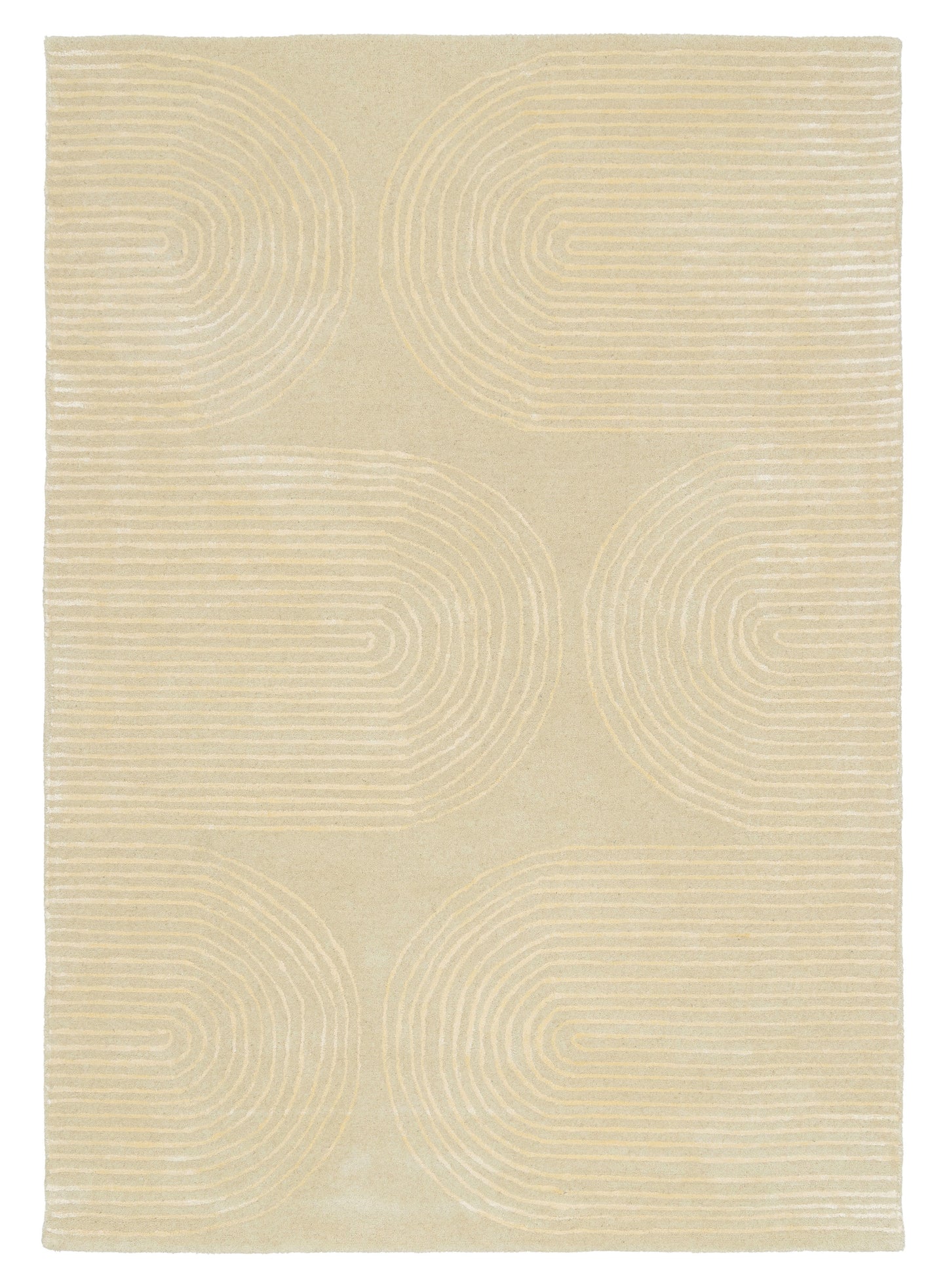 Lutgarda Cream Wool Blend Rug