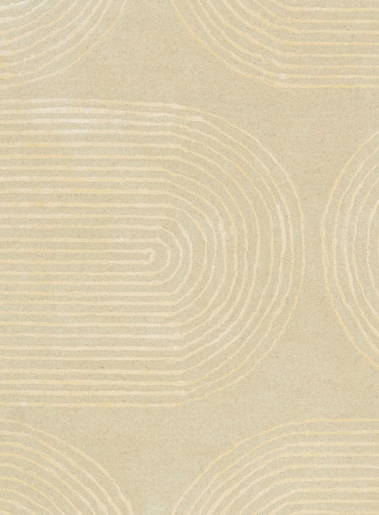 Lutgarda Cream Wool Blend Rug