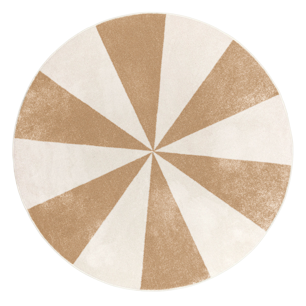 Maita Taupe Pinwheel Round Rug
