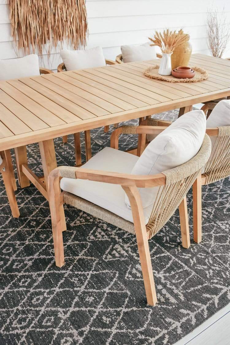 Malaika Charcoal Tribal Rug