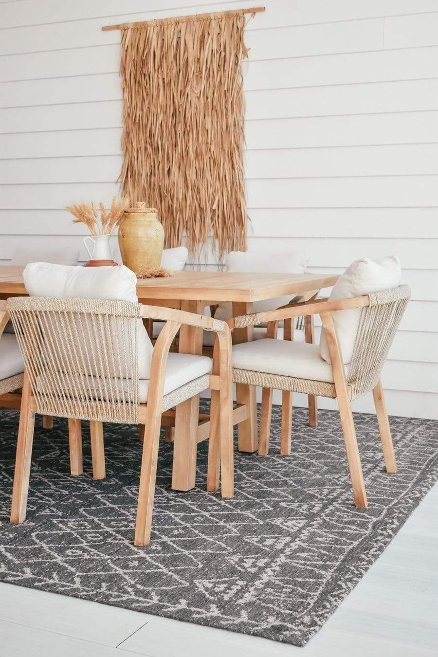 Malaika Charcoal Tribal Rug
