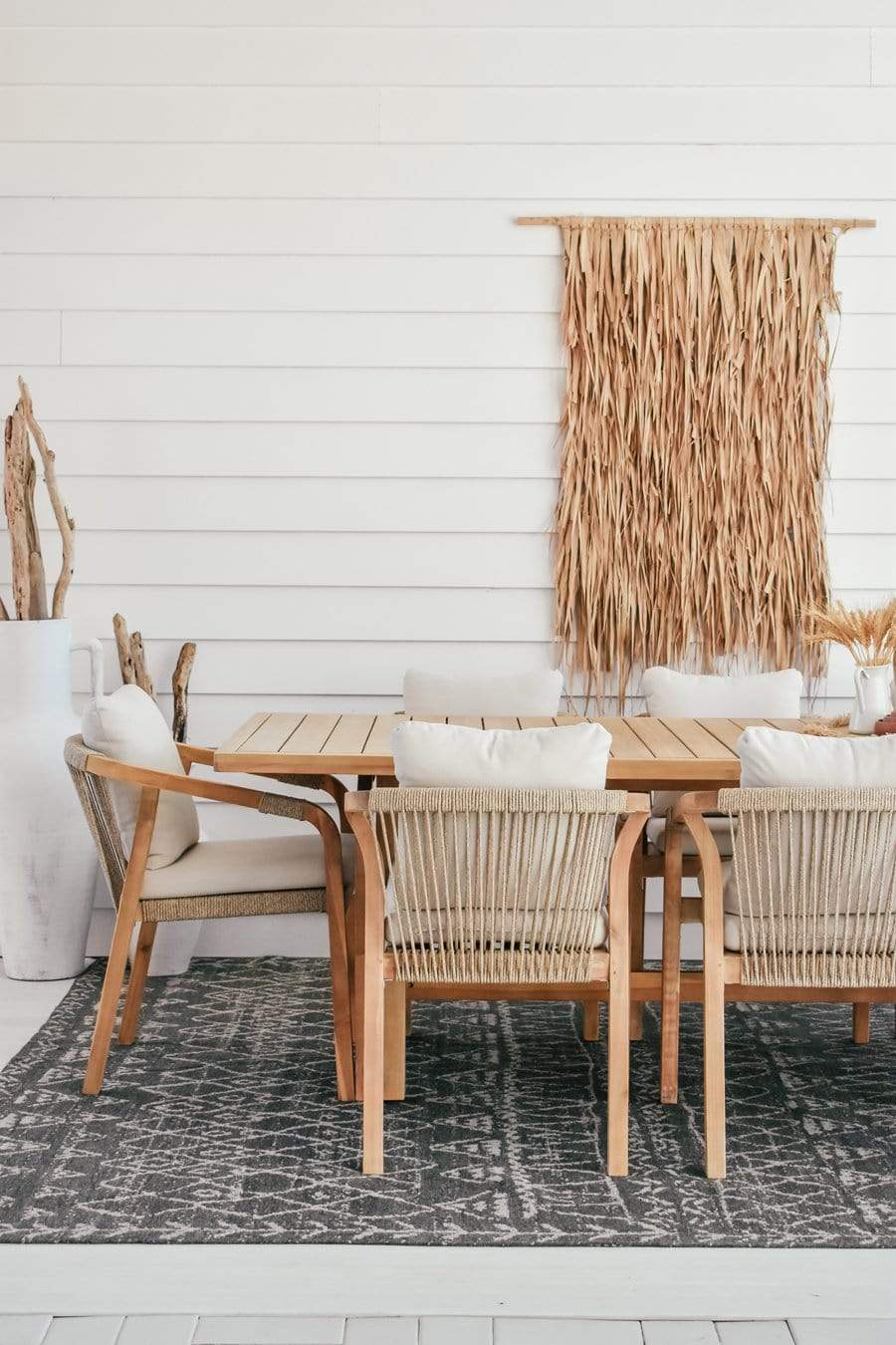 Malaika Charcoal Tribal Rug