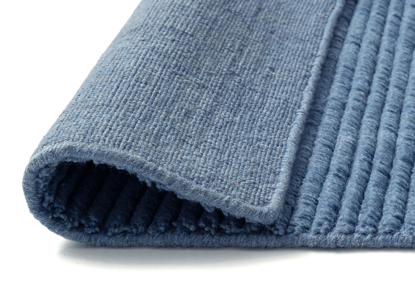Malgosia Denim Blue Cut Pile Wool Rug
