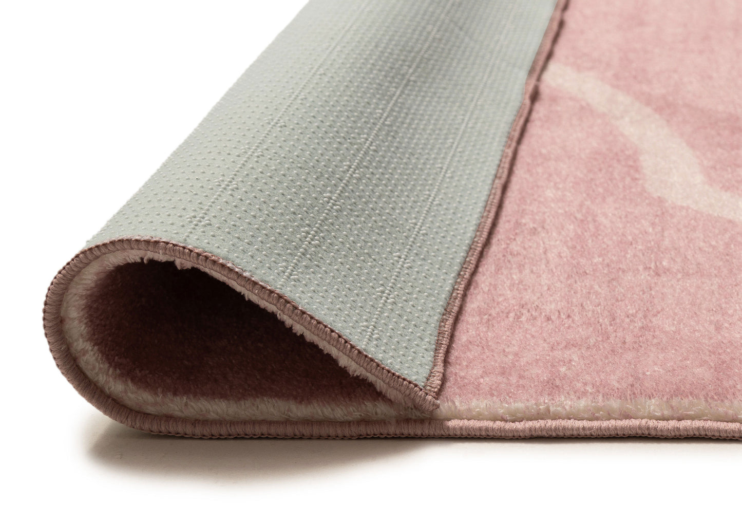 Manuela Pink Hand Drawn Washable Rug