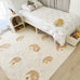 Marika Cream and Beige Yin Yang Cotton Washable Rug