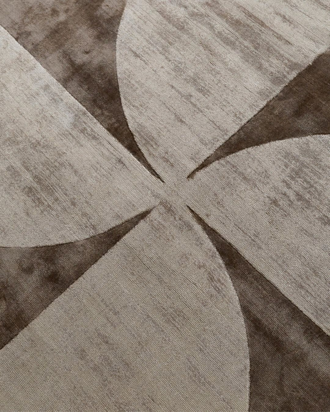 Marishka Taupe Hourglass Viscose Rug