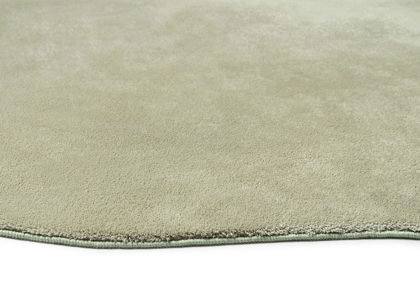 Masha Green Irregular Shape Washable Rug