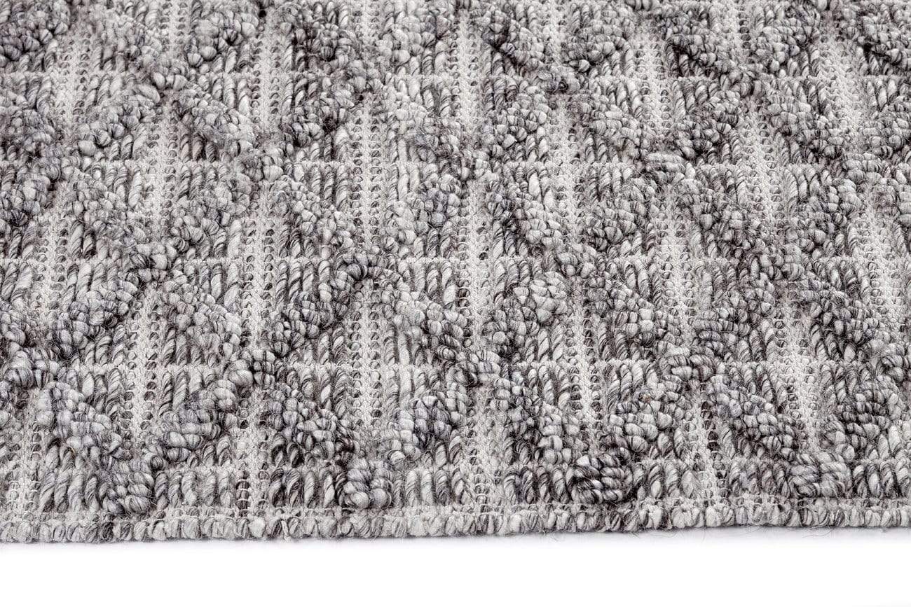 Mia Grey Lattice Wool Rug *NO RETURNS UNLESS FAULTY