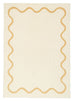 Micah Brown and Beige Wiggle Bordered Washable Rug