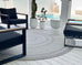 Mika Grey Braided Flatweave Indoor Outdoor Round Rug