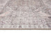 Mindi Grey and Pink Traditional Distressed Washable Rug