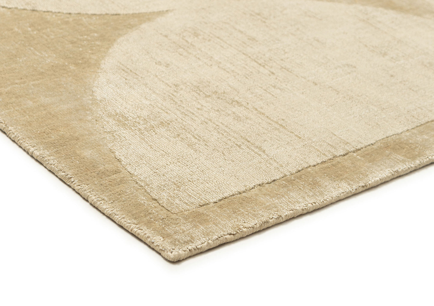 Nanika Cream Hourglass Viscose Rug
