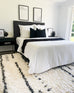 Nidhi Cream & Black Tribal Shag Rug