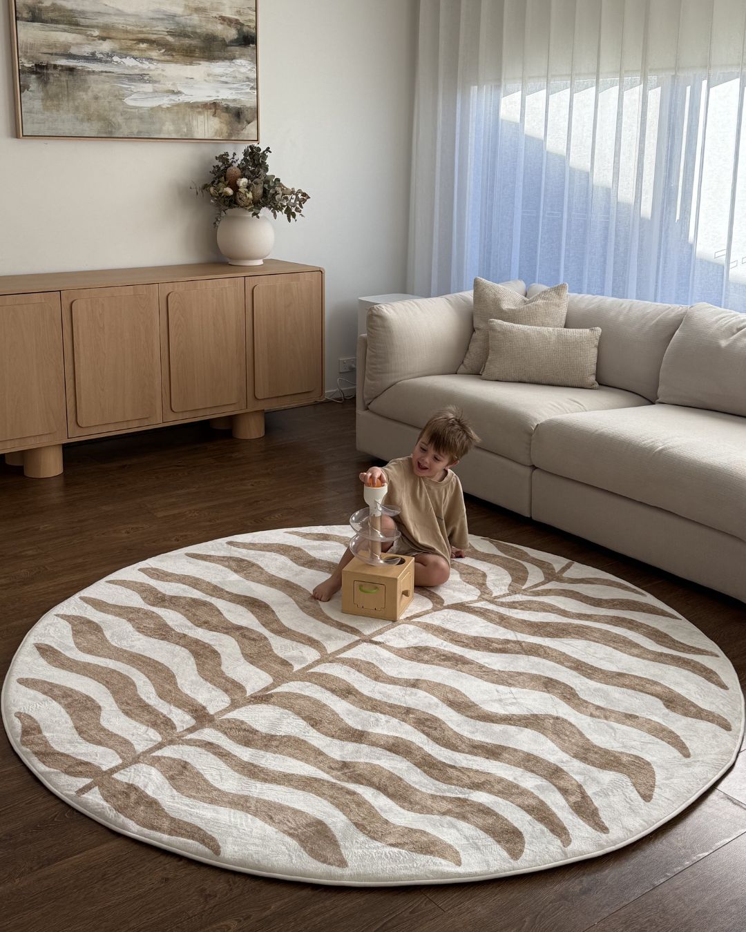 Nix Sand Botanical Rollie Pollie Round Playmat