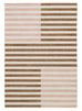 Okino Pink and Brown Washable Rug