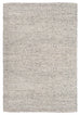 Ollie Grey and Ivory Marble Looped Rug