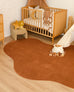 Oluchi Terracotta Brown Irregular Washable Rug