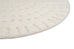 Omega Ivory Abstract Tribal Round Rug