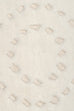 Omega Ivory Abstract Tribal Round Rug