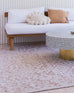 Paloma Peach and Ivory Tribal Patterned Rug