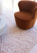 Paloma Peach and Ivory Tribal Patterned Rug
