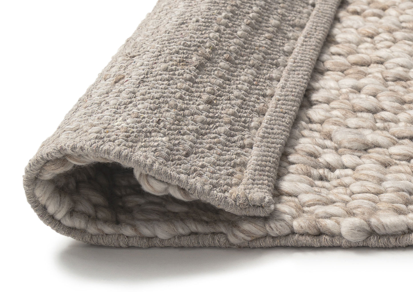 Patrice Natural Taupe Pebble Loop Rug
