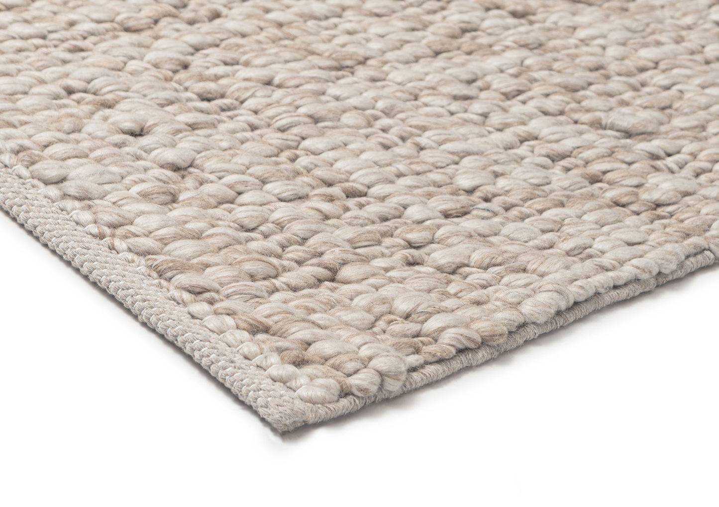 Patrice Natural Taupe Pebble Loop Rug