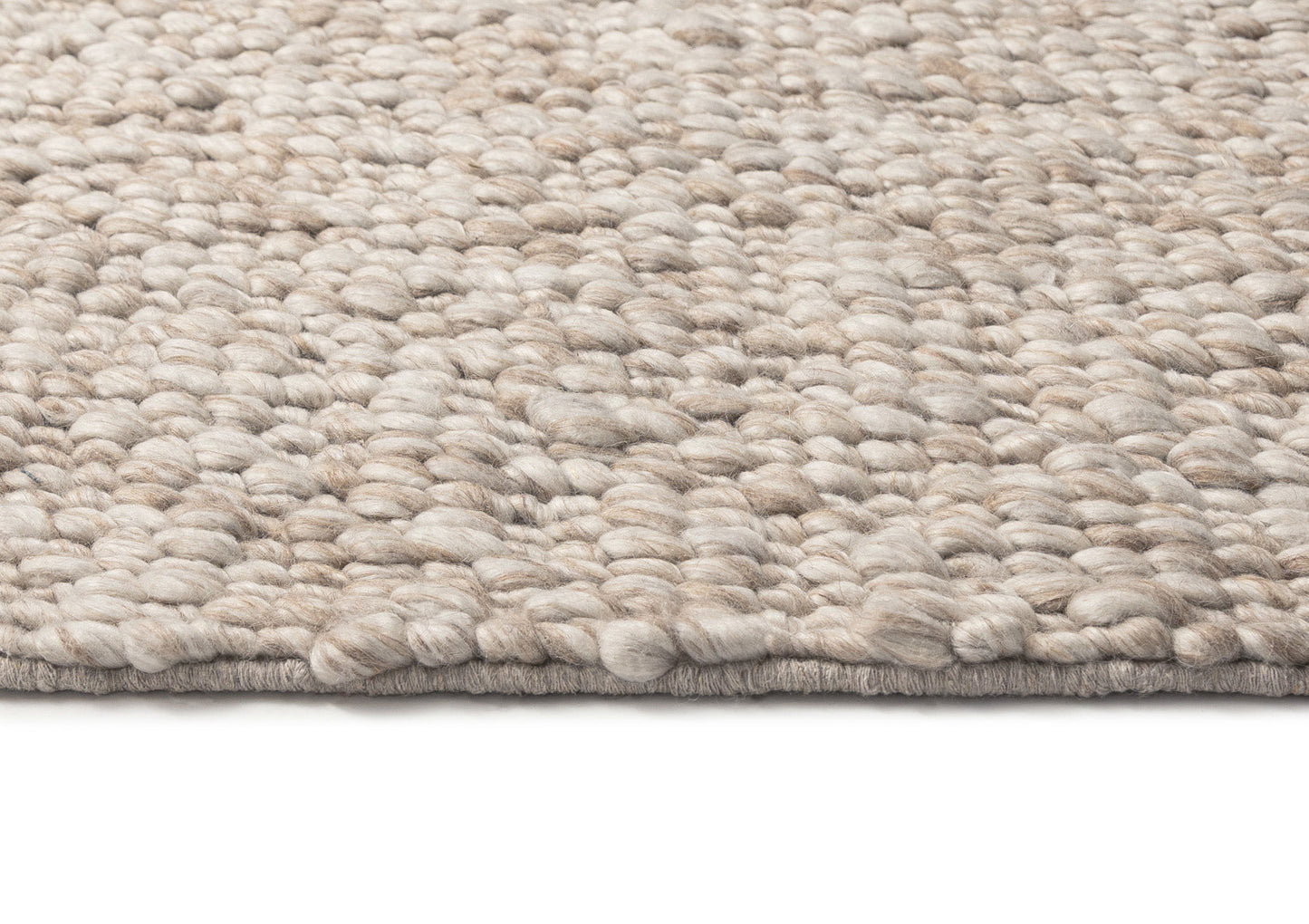 Patrice Natural Taupe Pebble Loop Rug