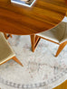 Pebblebrook Cream and Pink Traditional Round Rug