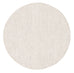 Pella Cream and Grey Textured Flatweave Round Rug