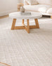 Piper Diamond Bleached Jute Rug *NO RETURNS UNLESS FAULTY