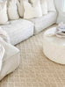 Piper Diamond Bleached Jute Rug *NO RETURNS UNLESS FAULTY