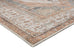 Priya Orange and Green Traditional Distressed Washable Runner Rug