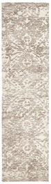Quinn Grey Ivory And Cream Floral Motif Runner Rug *NO RETURNS UNLESS FAULTY